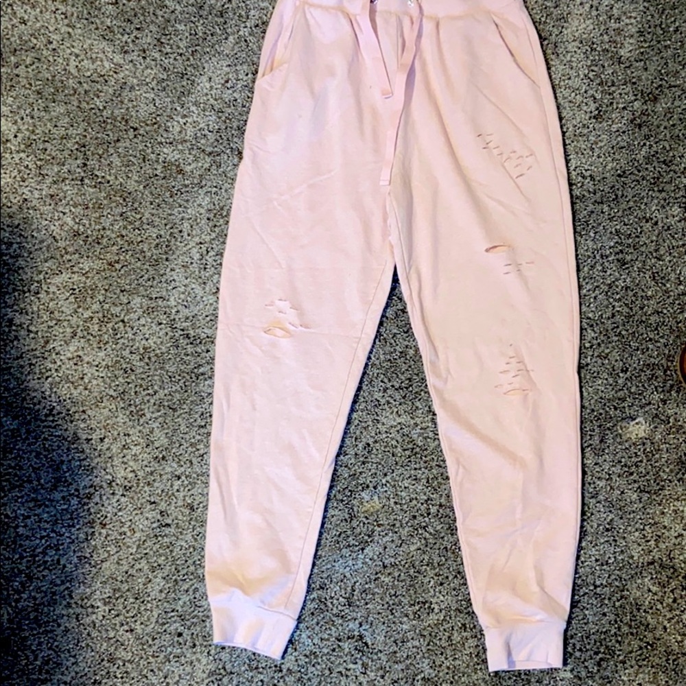 Forever 21 pink sweatpants